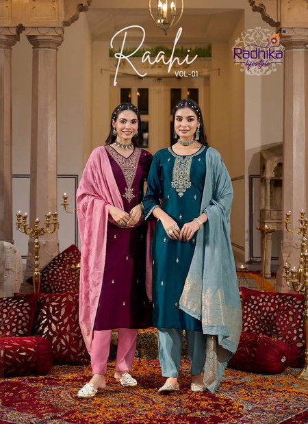 Rahii Vol 1 By Radhika Rangeela Silk Kurti With Bottom Dupatta Wholesale Price In Surat